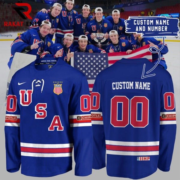 Custom Name USA Ice Hockey Jersey